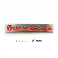 znaczek pins tłoczony z alpaki; malowany ręcznie; znaczek wykonany dla firmy Immergas