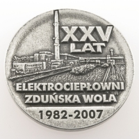 medal odlewany; wykończenie w kolorze patynowanego srebra; średnica 70mm