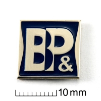 znaczek pins srebrzony do połysku; malowany ręcznie