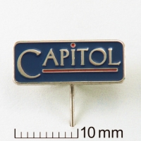 znaczek pins tłoczony z mosiądzu; wykończenie przez srebrzenie; malowany ręcznie